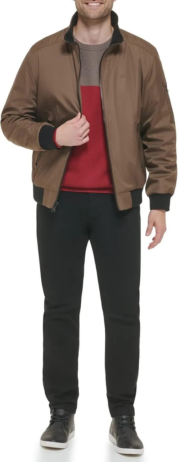 Calvin Klein Men's Sherpa Lined Hooded Soft Shell Jacket