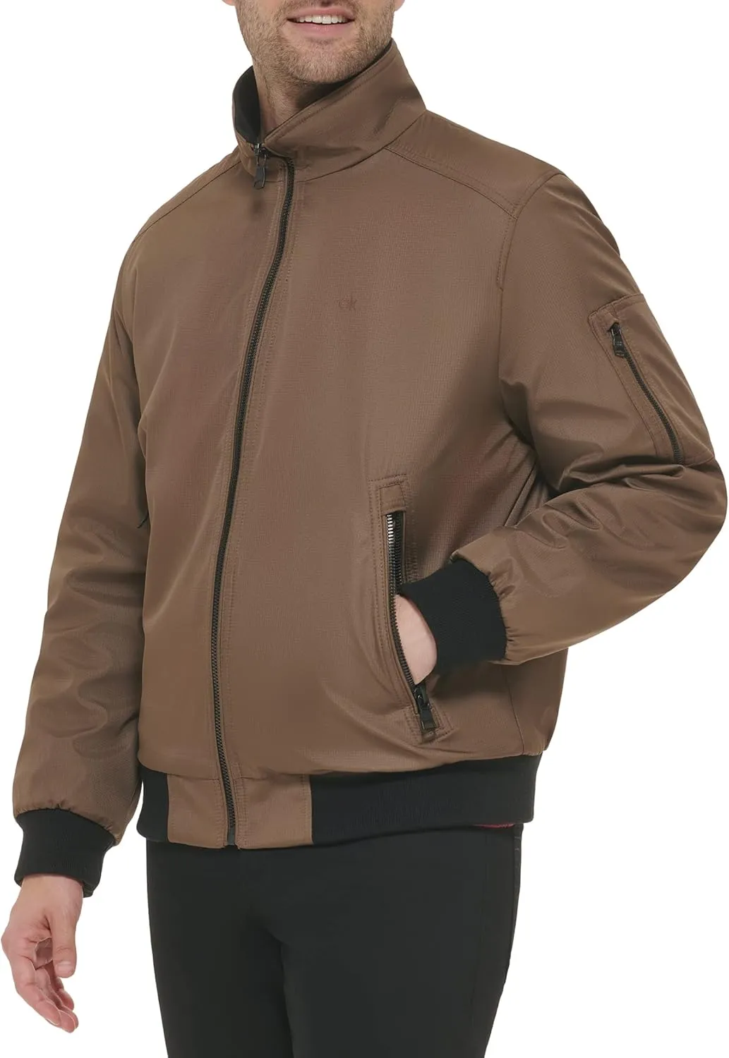 Calvin Klein Men's Sherpa Lined Hooded Soft Shell Jacket