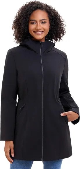 ROYAL MATRIX Women's Waterproof Rain Jacket Lightweight Hooded Breathable Windbreaker Softshell Jacket